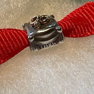 Authentic Pandora Romantic Union Charm Bead 14k Sterling Silver wedding rings